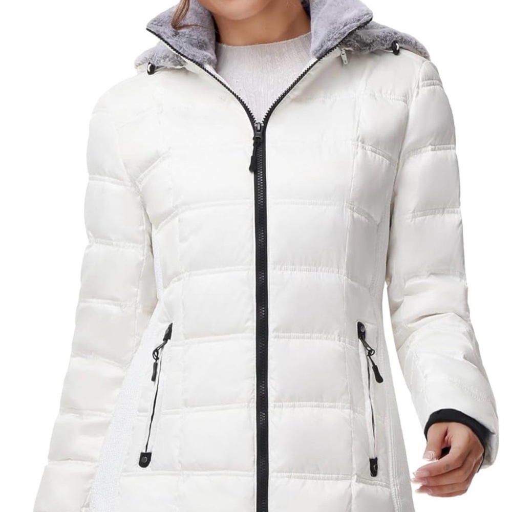 Women's White Puffer Jacket